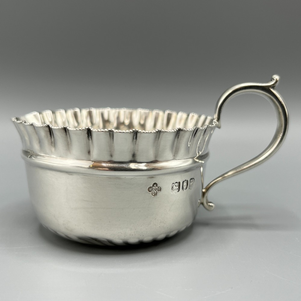Victorian Solid Sterling Silver Cream Jug & Sugar Bowl Set View IV