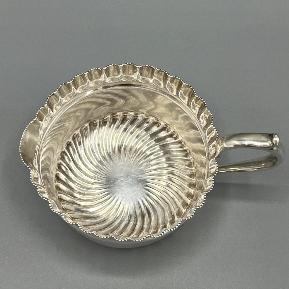 Victorian Solid Sterling Silver Cream Jug & Sugar Bowl Set View VIII