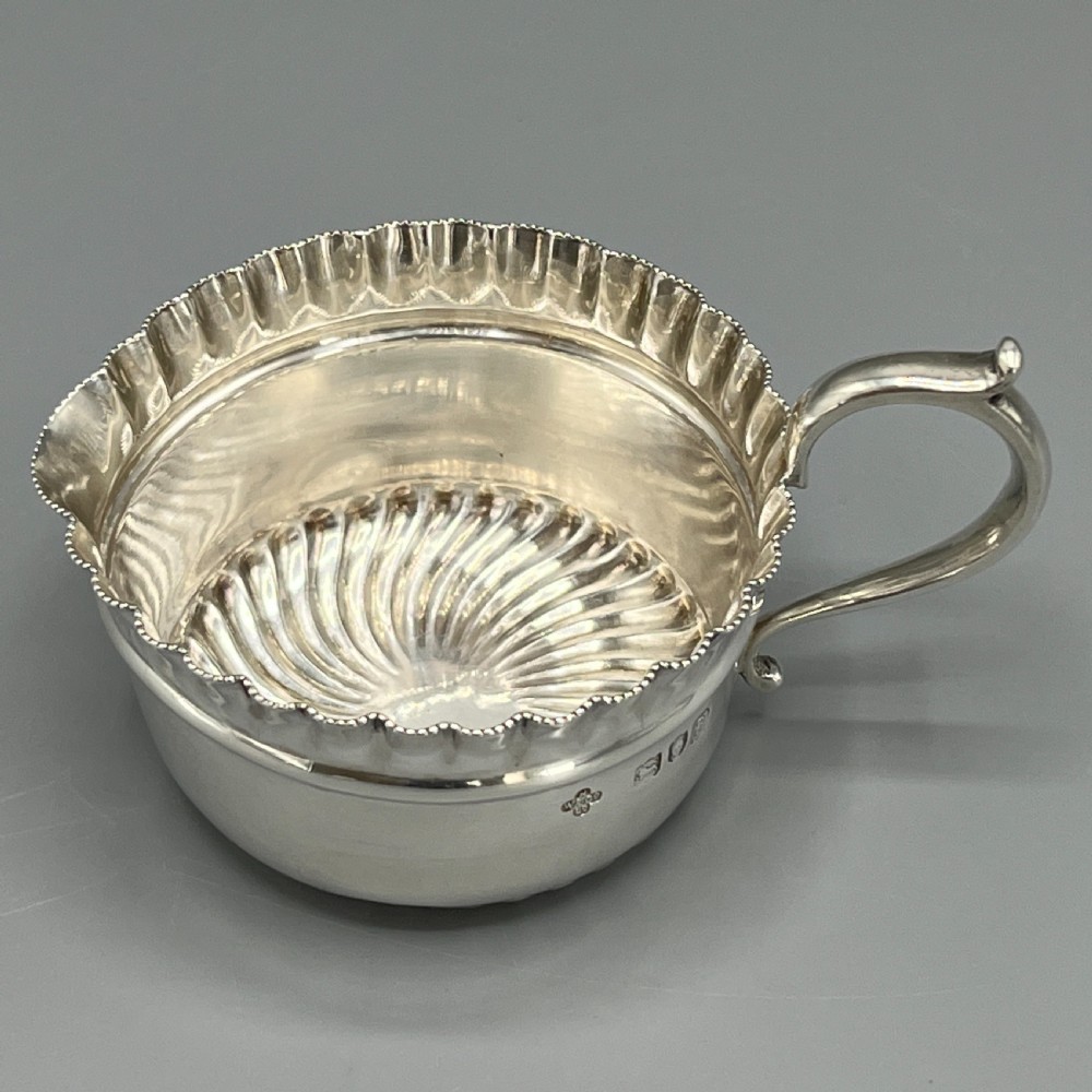 Victorian Solid Sterling Silver Cream Jug & Sugar Bowl Set View IX