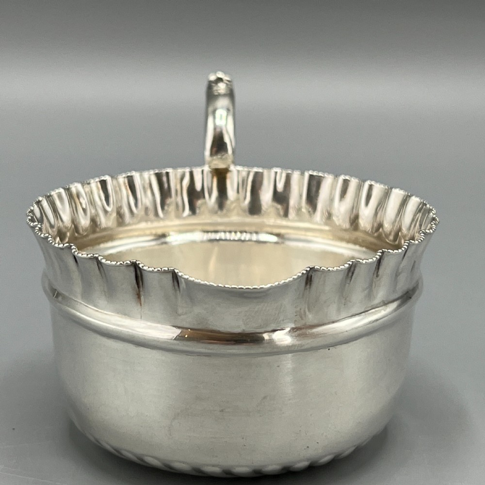 Victorian Solid Sterling Silver Cream Jug & Sugar Bowl Set View X