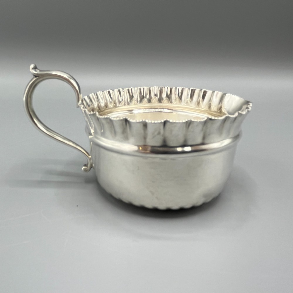Victorian Solid Sterling Silver Cream Jug & Sugar Bowl Set View XI