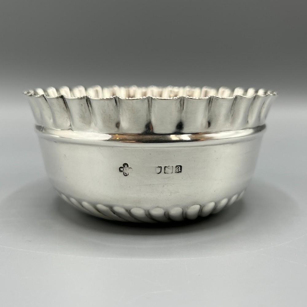 Victorian Solid Sterling Silver Cream Jug & Sugar Bowl Set View XII