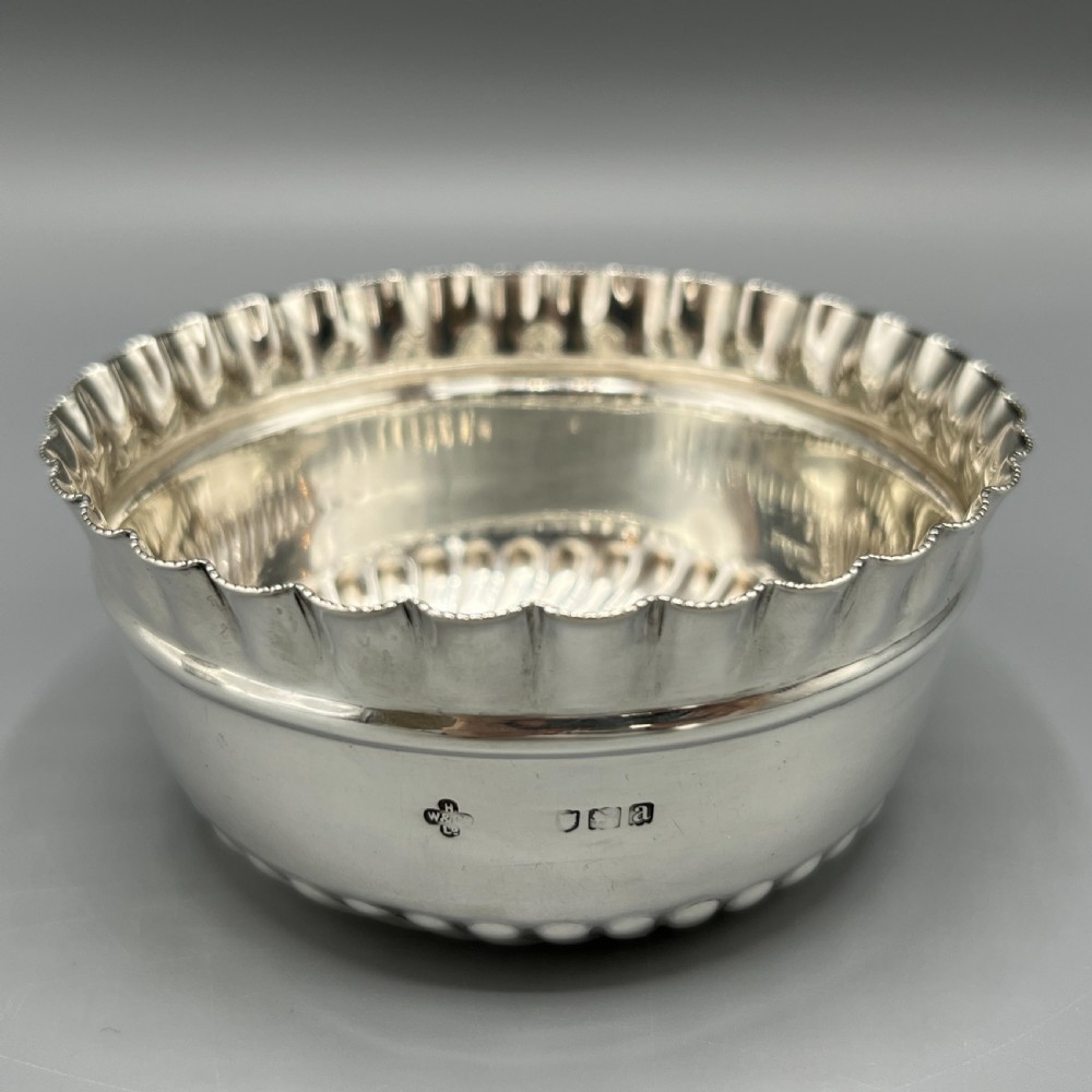 Victorian Solid Sterling Silver Cream Jug & Sugar Bowl Set View XIII