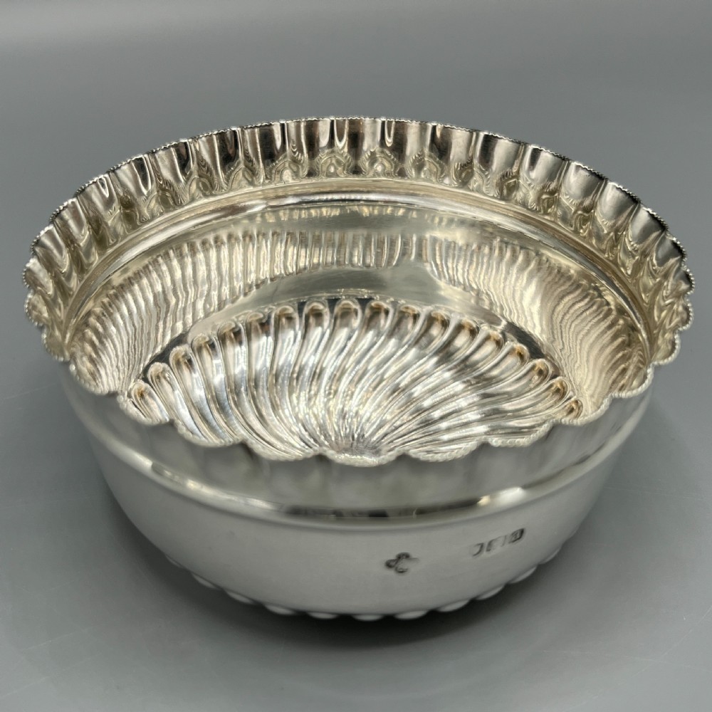 Victorian Solid Sterling Silver Cream Jug & Sugar Bowl Set View XVI