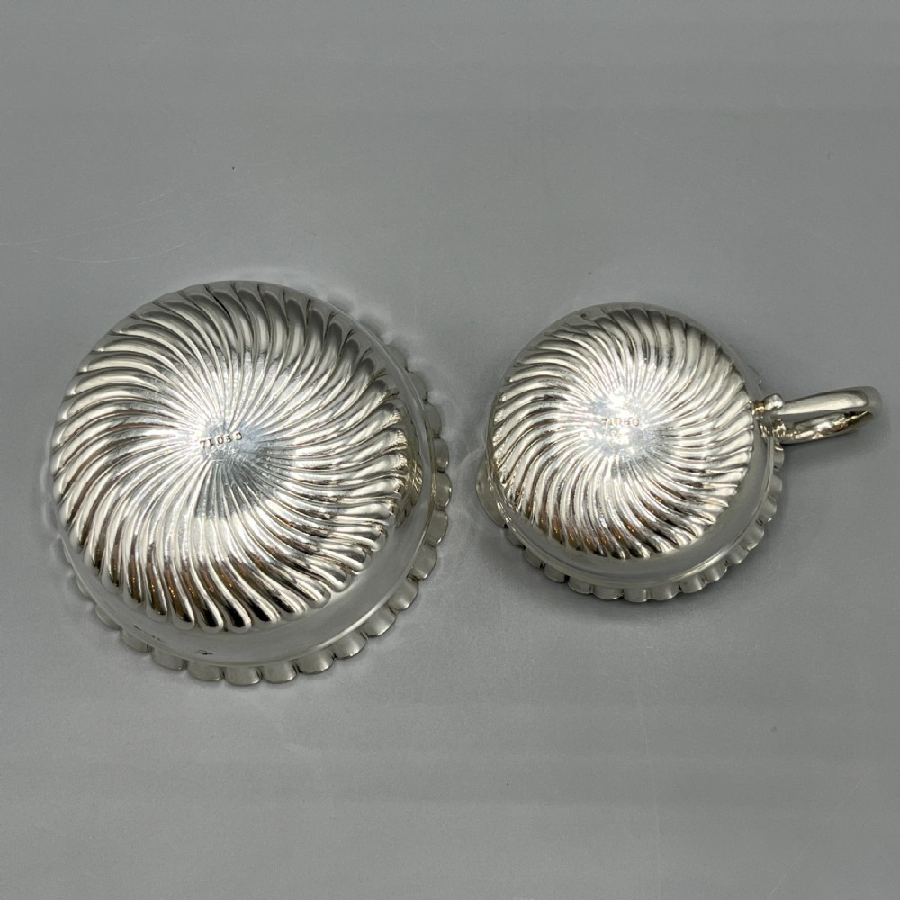 Victorian Solid Sterling Silver Cream Jug & Sugar Bowl Set View XVIII