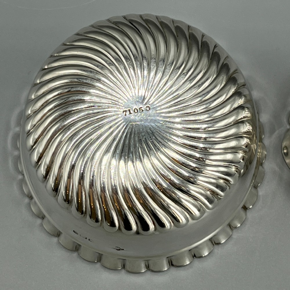 Victorian Solid Sterling Silver Cream Jug & Sugar Bowl Set View XIX