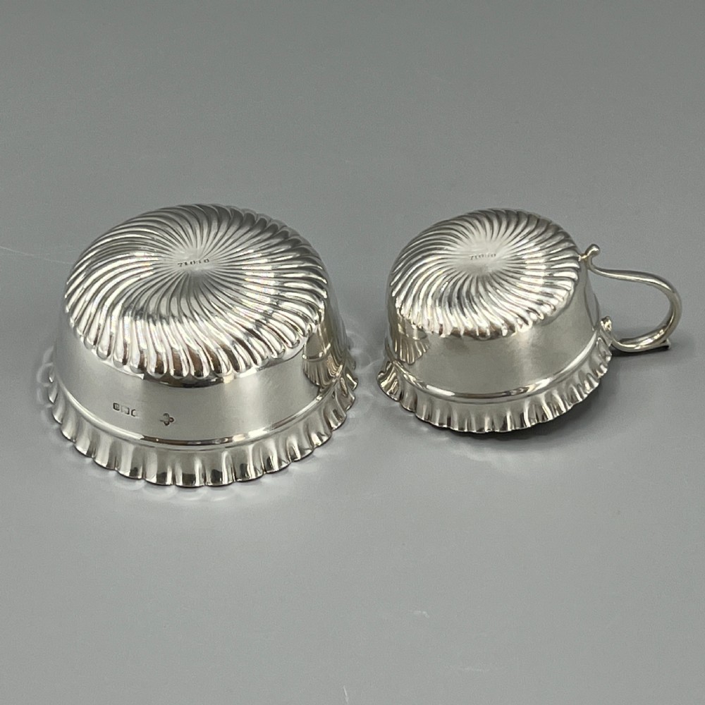 Victorian Solid Sterling Silver Cream Jug & Sugar Bowl Set View XXI