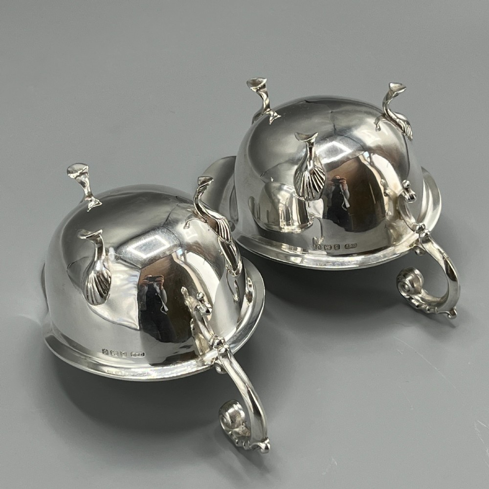 Pair Art Deco Period Solid Sterling Silver Sauce Boats  View XIII