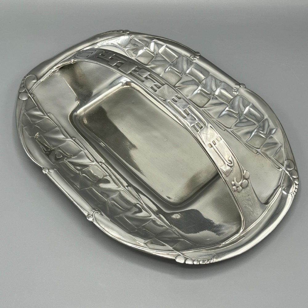 Liberty & Co Tudric Art Nouveau Pewter Cake Basket Centrepiece 0357