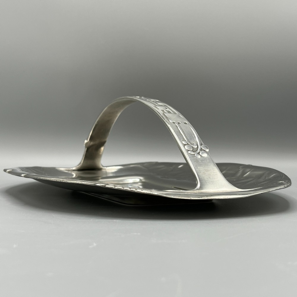 Liberty & Co Tudric Art Nouveau Pewter Cake Basket Centrepiece 0357 View XI