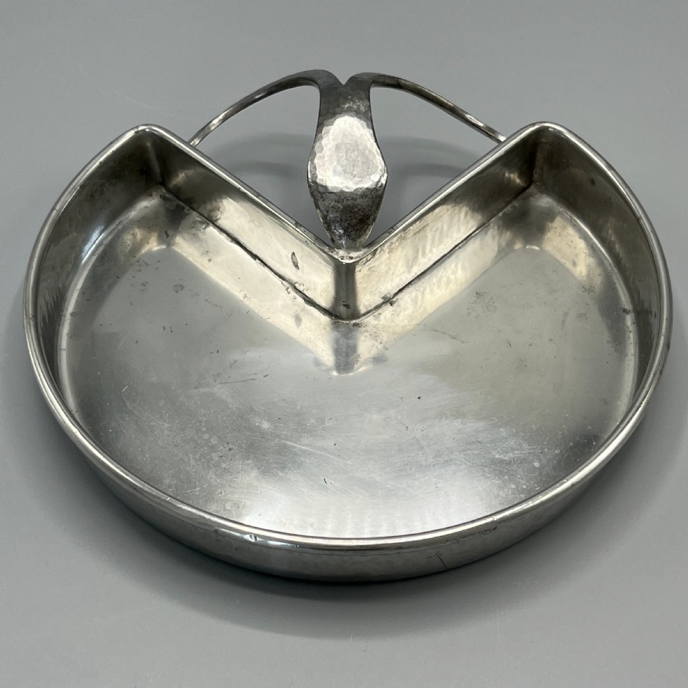 Liberty & Co Pewter Hors d'Oeuvre Serving Dish View V