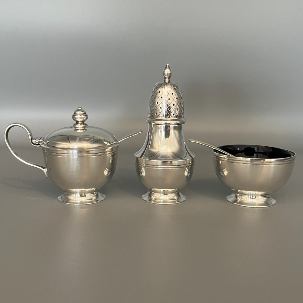 Silver Plated Condiment Set by Roberts & Belk