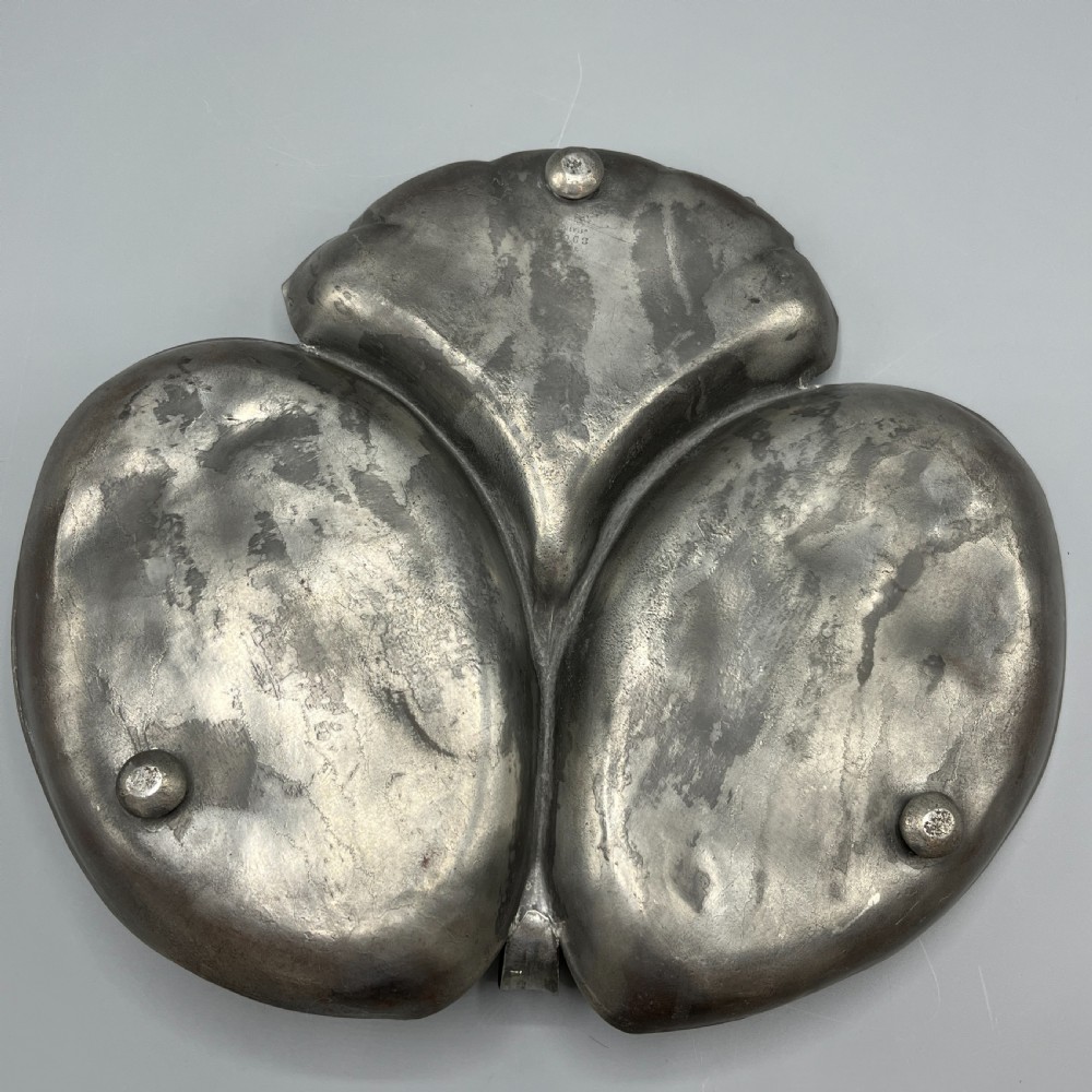 Art Nouveau Jugendstil Pewter Hors d'Oeuvre Dish / Divided Serving Dish by Orivit View VI