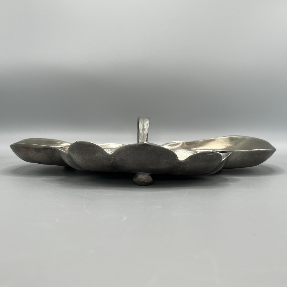Art Nouveau Jugendstil Pewter Hors d'Oeuvre Dish / Divided Serving Dish by Orivit View XVI