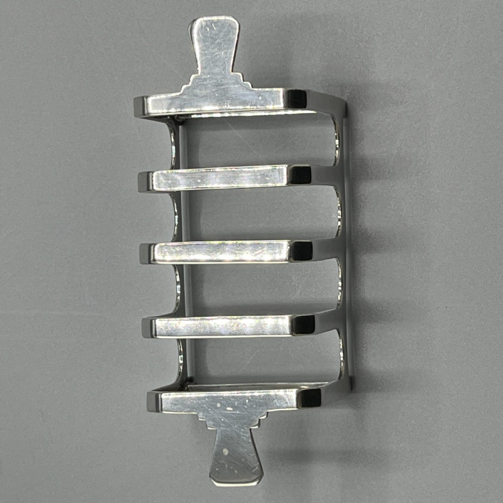 Solid Sterling Silver Toast Rack 1944 Mappin & Webb Art Deco View VIII