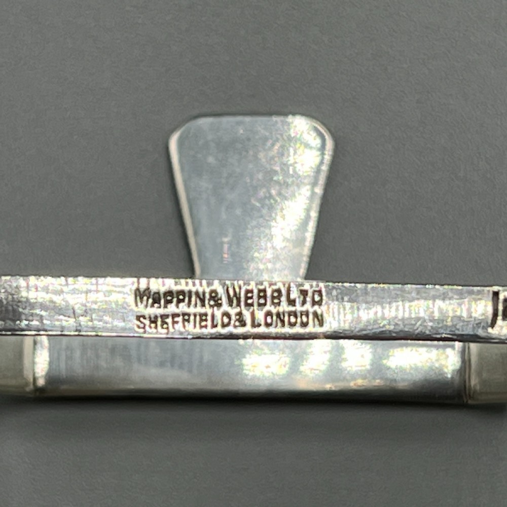 Solid Sterling Silver Toast Rack 1944 Mappin & Webb Art Deco View XIII