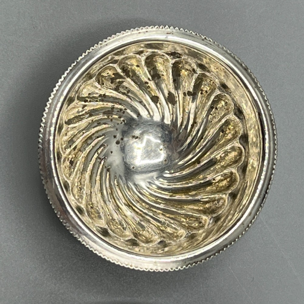 Pair Victorian Solid Sterling Silver Salts & Salt Spoons in Fitted Case View VI