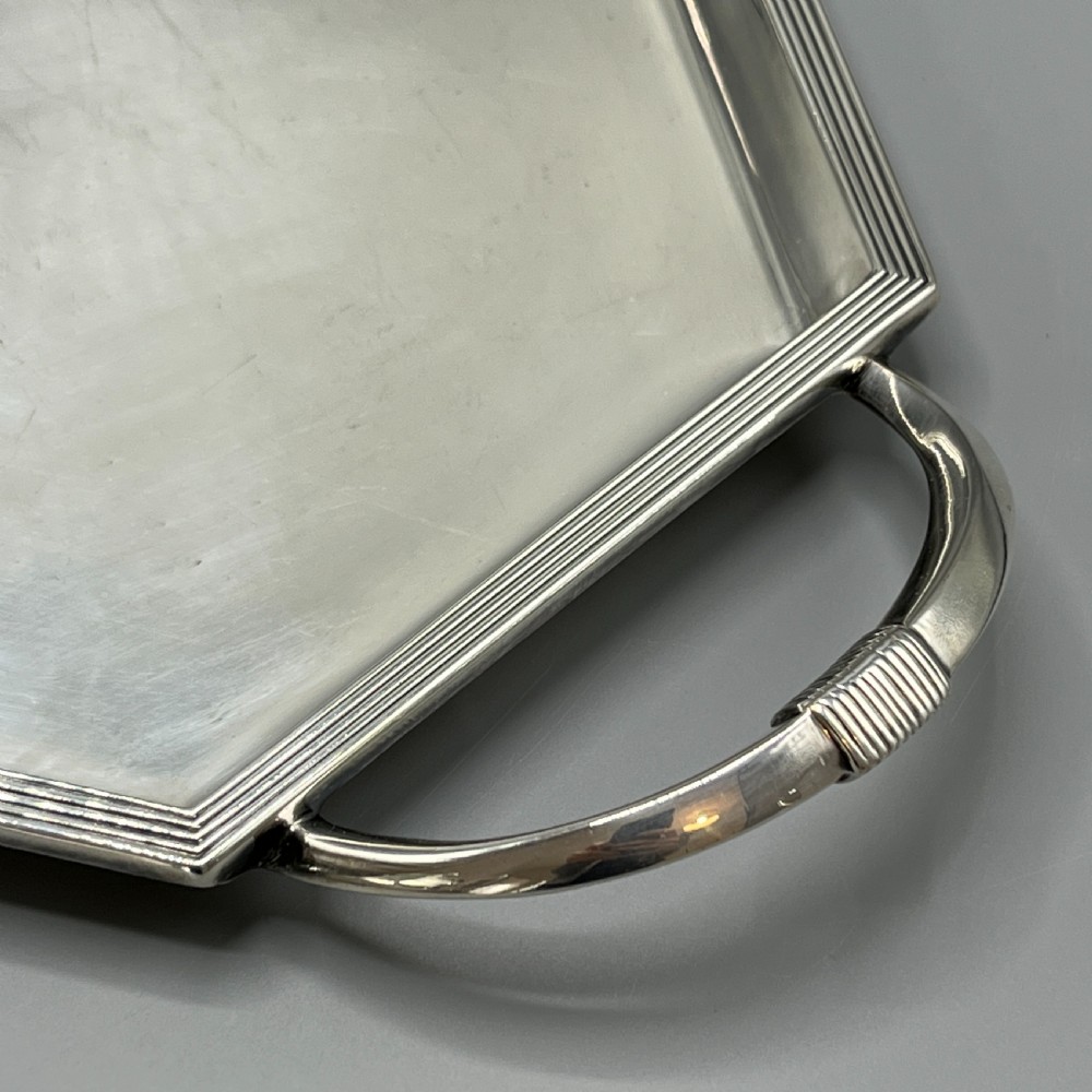 WMF Silver Plated Tea Tray Teapot Sugar Bowl & Cream Jug Tea Set View XII