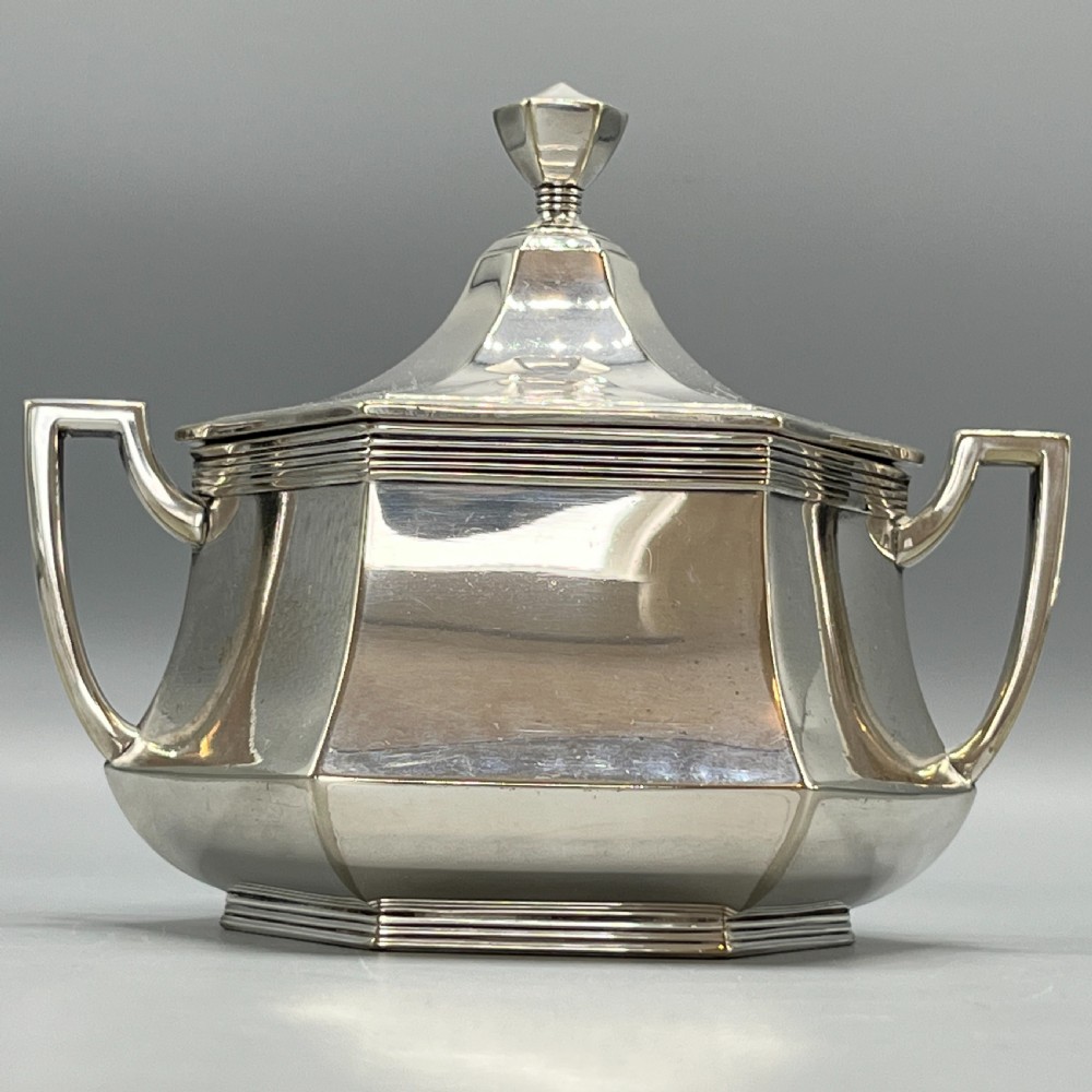 WMF Silver Plated Tea Tray Teapot Sugar Bowl & Cream Jug Tea Set View XVIII