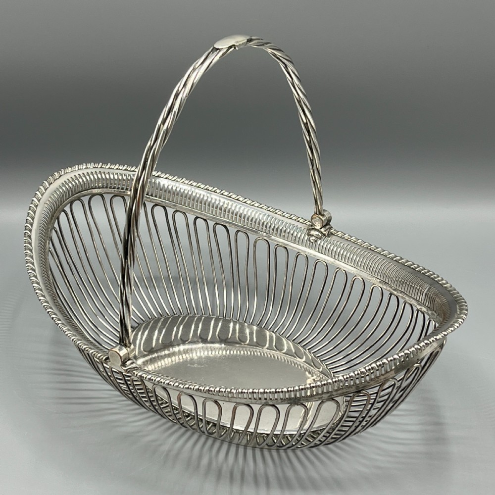Georgian Old Sheffield Plate Wirework Bread Basket
