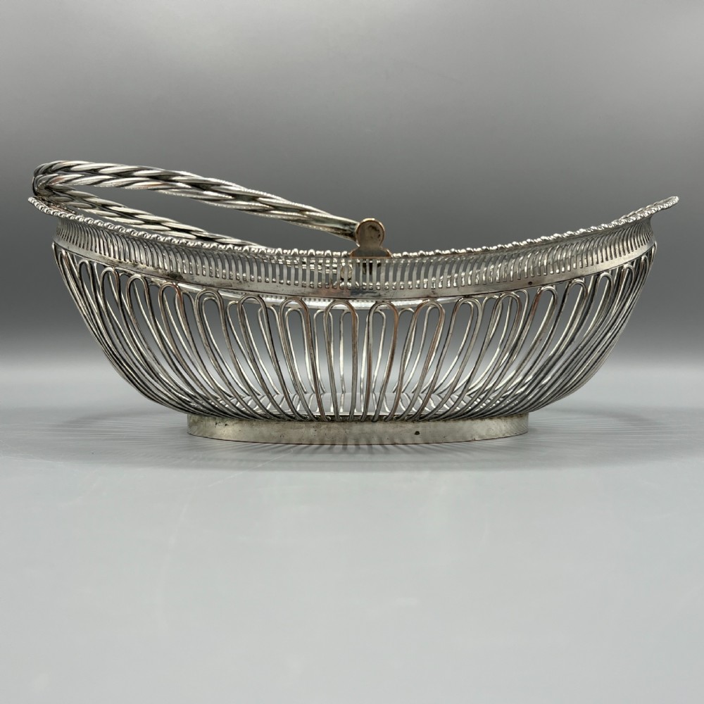 Georgian Old Sheffield Plate Wirework Bread Basket View IX