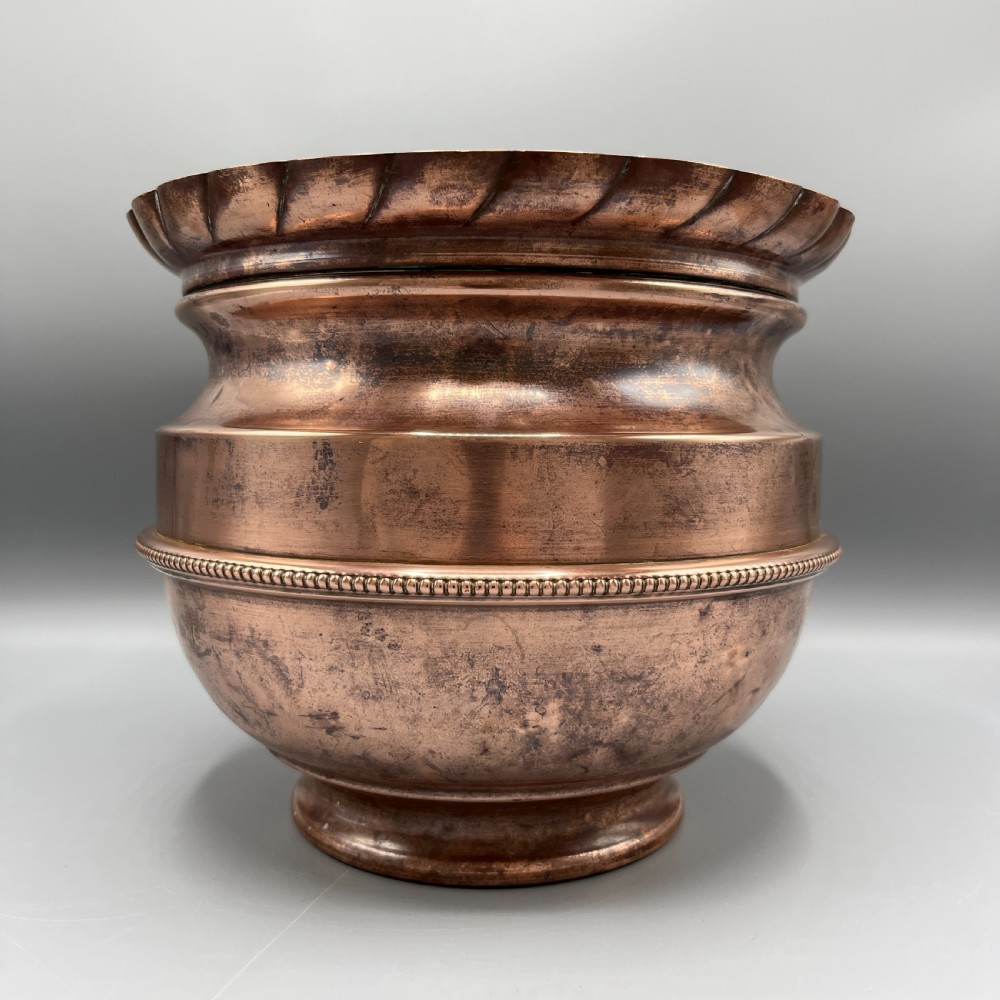 Edwardian Solid Copper Jardiniere Planter