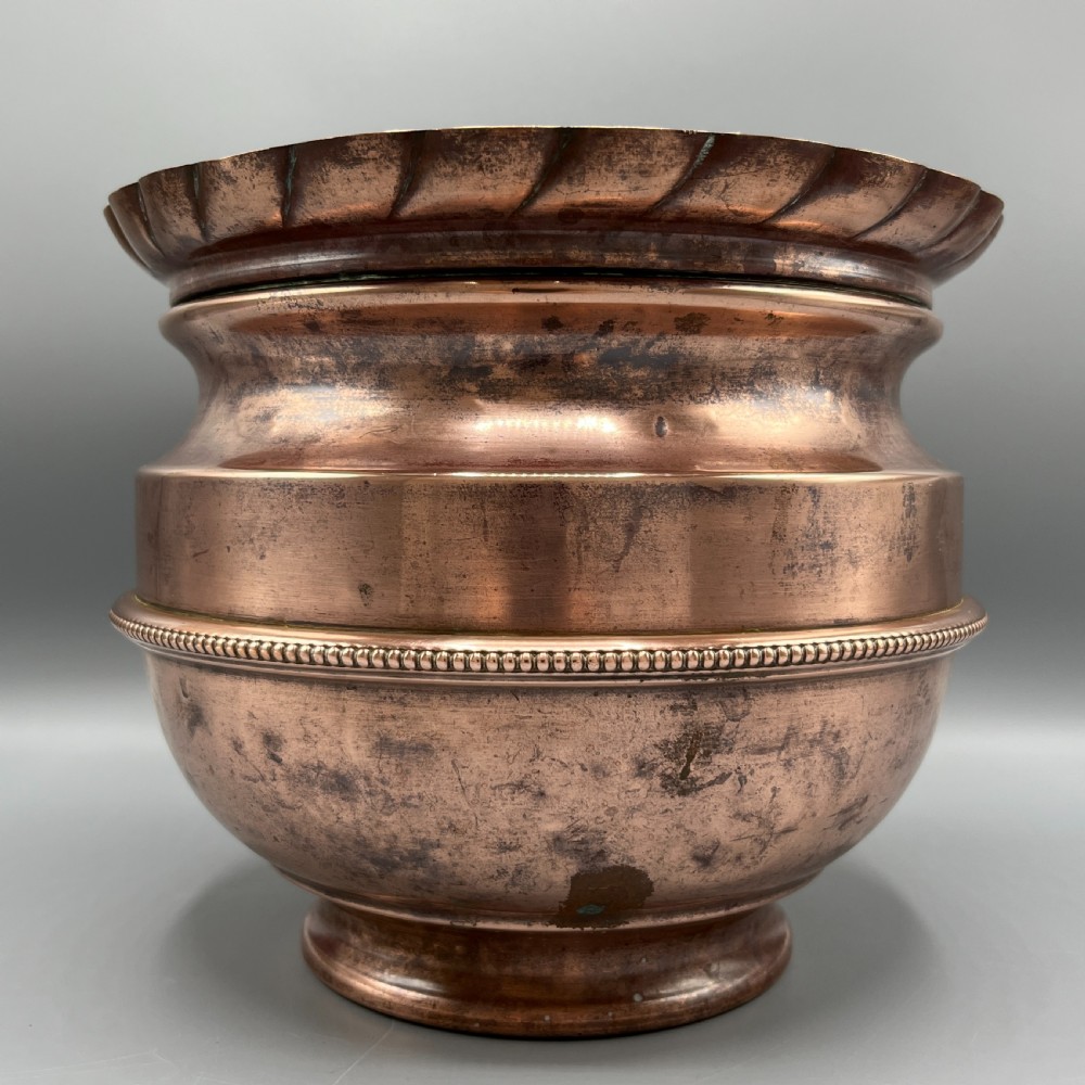 Edwardian Solid Copper Jardiniere Planter View III
