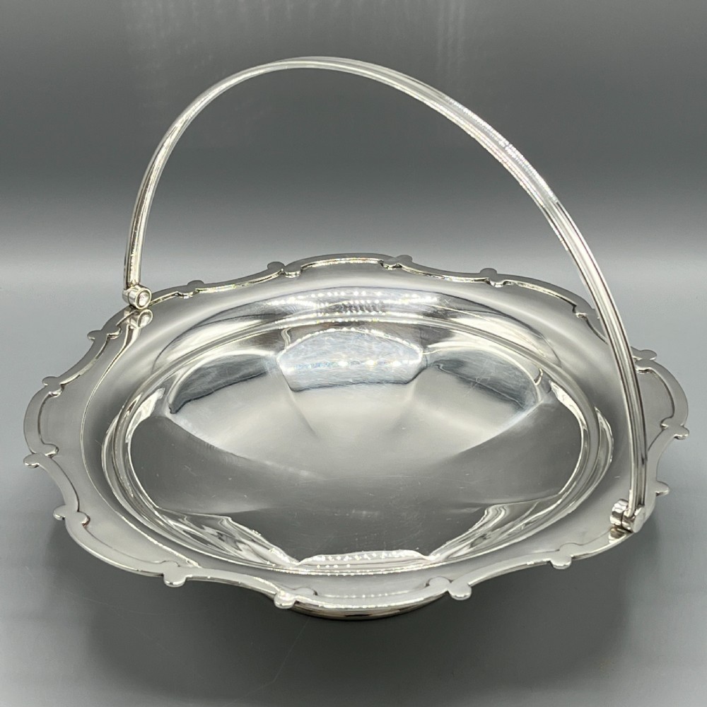 Silver Plated Cake / Fruit Basket by Mappin & Webb c1920 View II