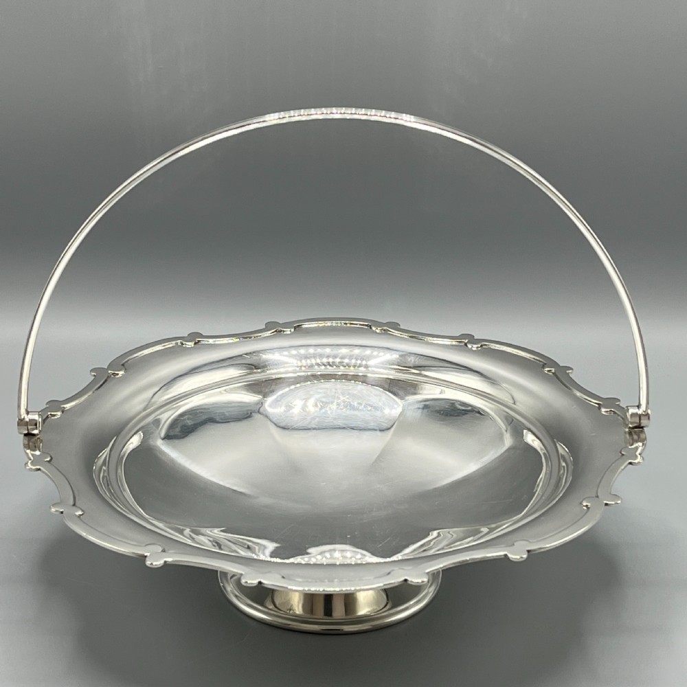 Silver Plated Cake / Fruit Basket by Mappin & Webb c1920 View III