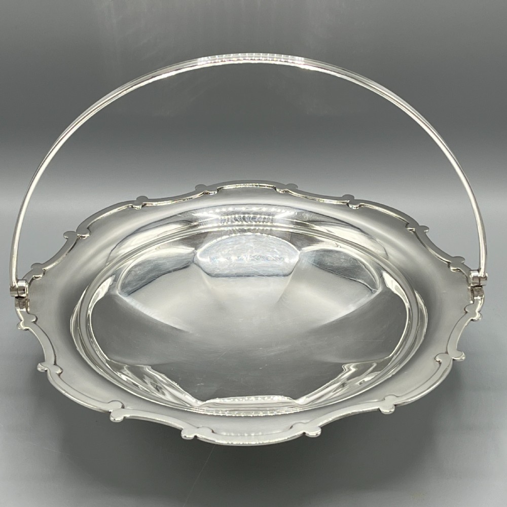 Silver Plated Cake / Fruit Basket by Mappin & Webb c1920 View VI