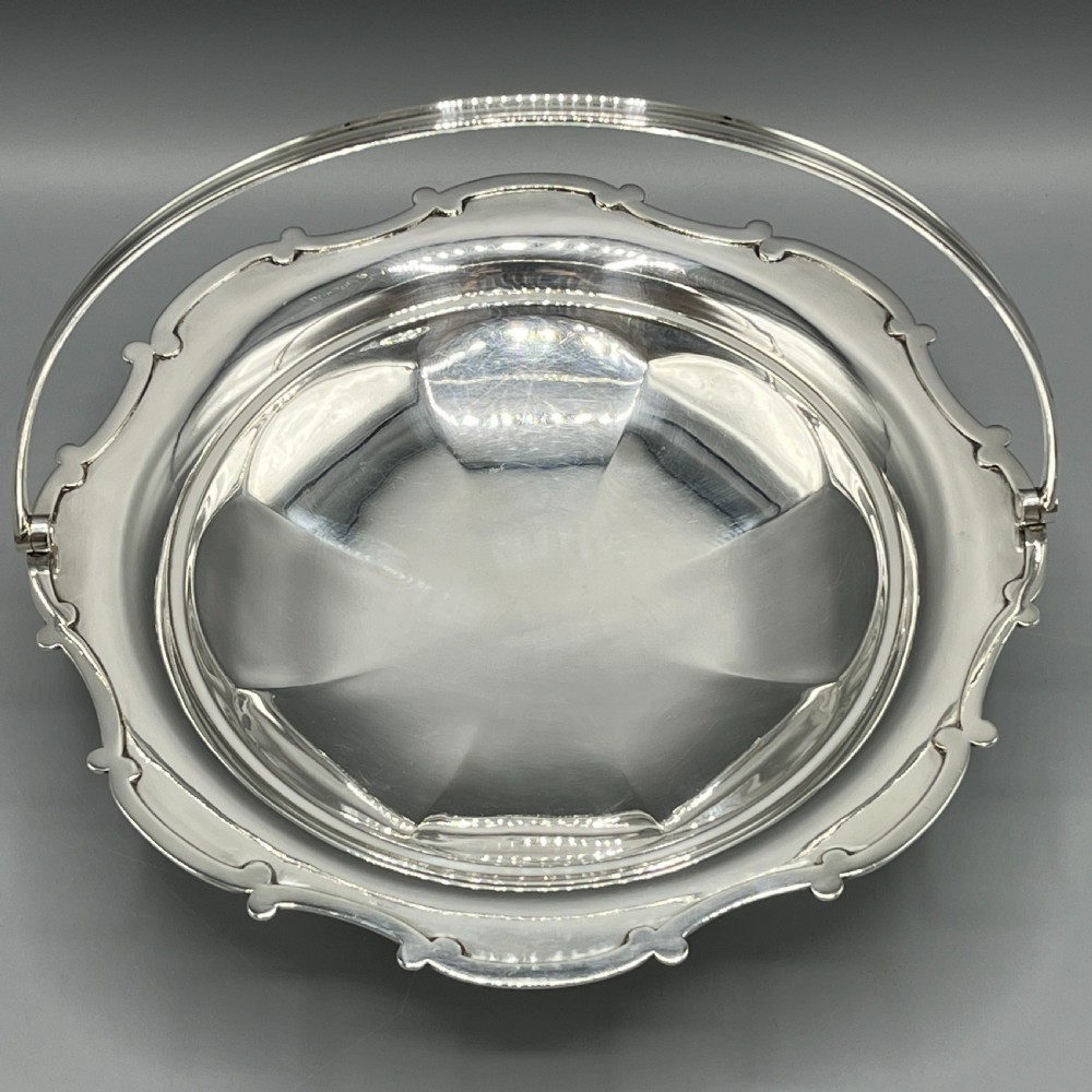 Silver Plated Cake / Fruit Basket by Mappin & Webb c1920 View VII