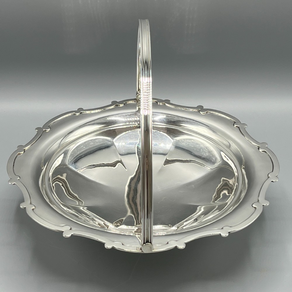 Silver Plated Cake / Fruit Basket by Mappin & Webb c1920 View VIII