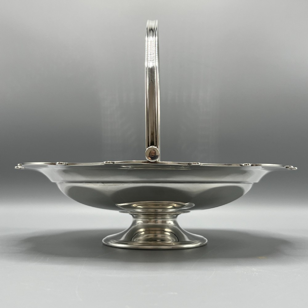 Silver Plated Cake / Fruit Basket by Mappin & Webb c1920 View IX
