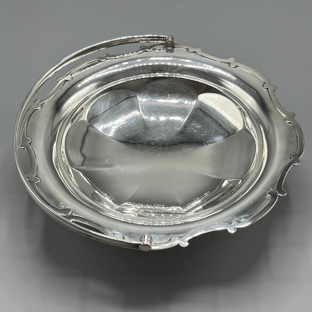 Silver Plated Cake / Fruit Basket by Mappin & Webb c1920 View XII