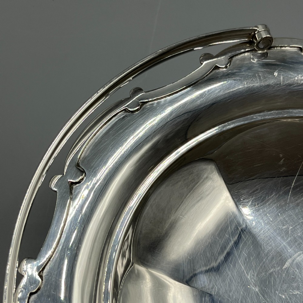 Silver Plated Cake / Fruit Basket by Mappin & Webb c1920 View XVI