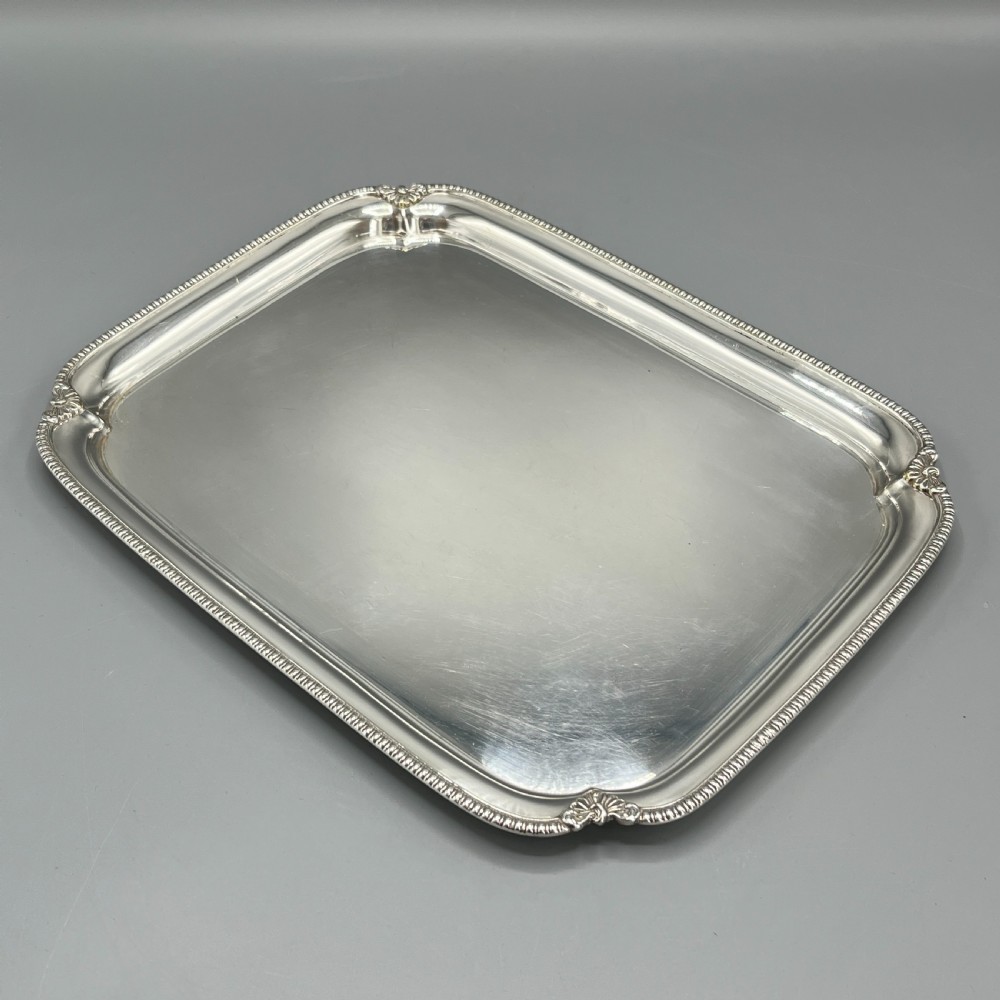 English Silver Plated Cocktail Tray c1930 View II