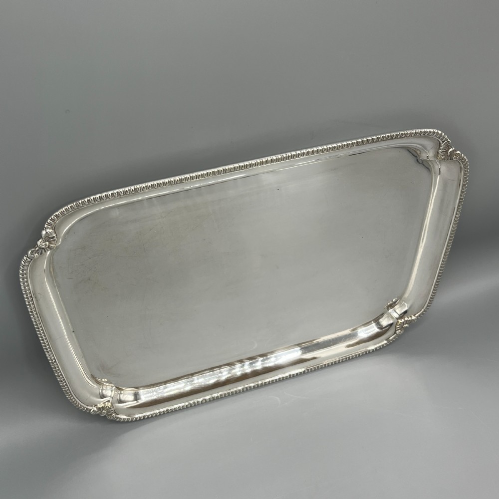 English Silver Plated Cocktail Tray c1930 View VI