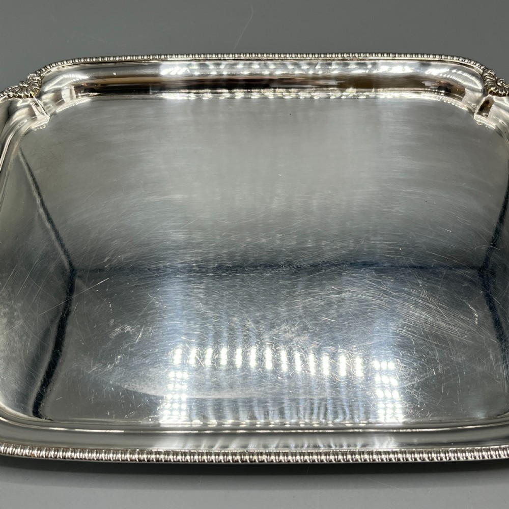 English Silver Plated Cocktail Tray c1930 View VIII