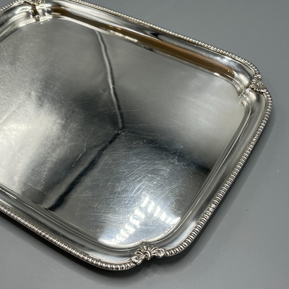 English Silver Plated Cocktail Tray c1930 View IX