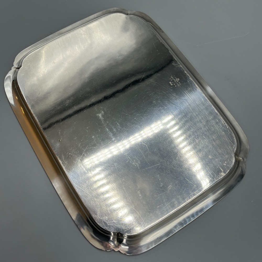 English Silver Plated Cocktail Tray c1930 View X