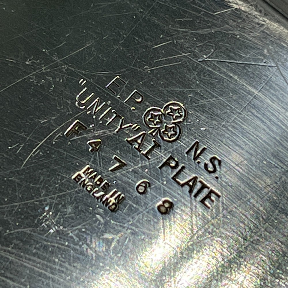 English Silver Plated Cocktail Tray c1930 View XI