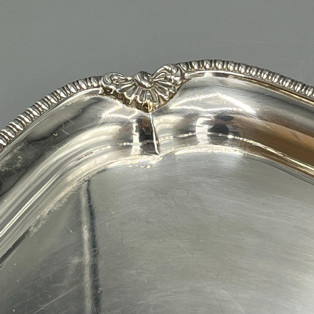 English Silver Plated Cocktail Tray c1930 View XVI