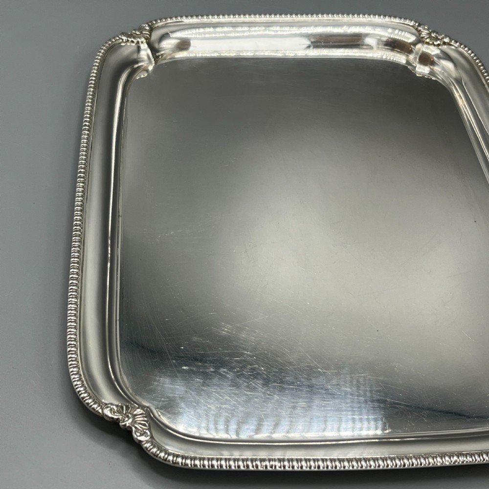 English Silver Plated Cocktail Tray c1930 View XVIII