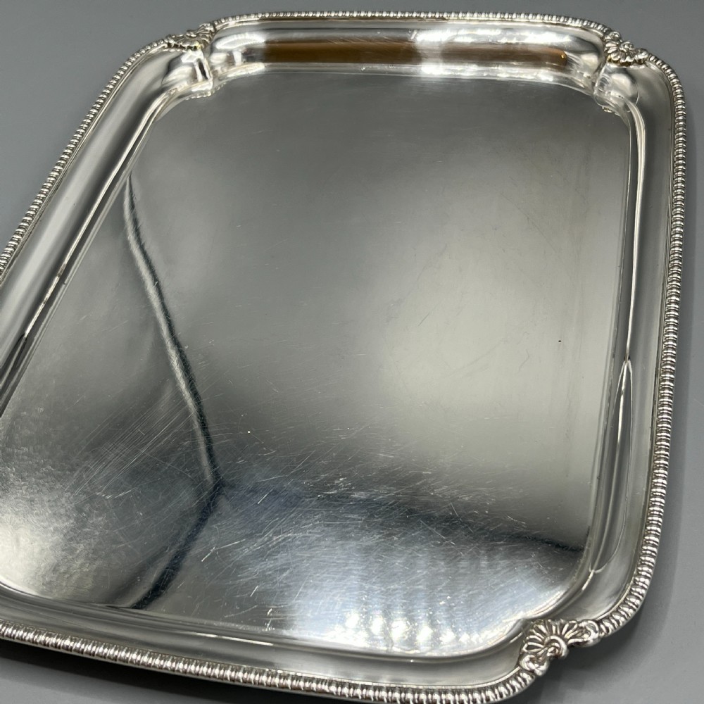 English Silver Plated Cocktail Tray c1930 View XIX