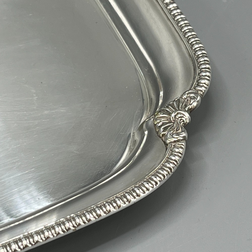English Silver Plated Cocktail Tray c1930 View XX