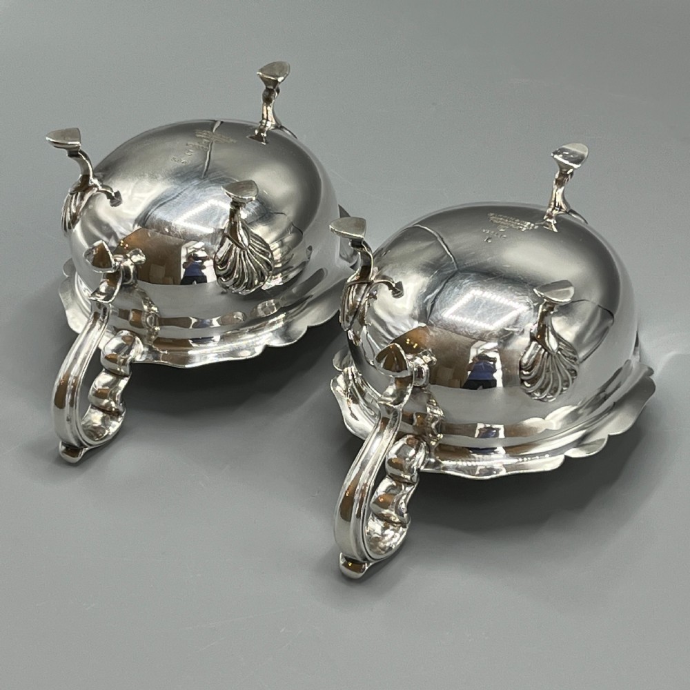 Pair Silver Plated Sauce Boats Mappin & Webb c1930 View XXI