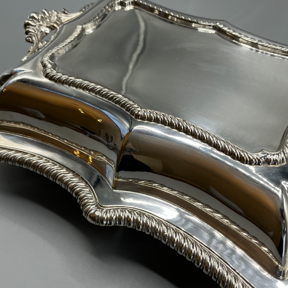 Quality Silver Plated Entree Dish by Hawksworth Eyre & Co View X