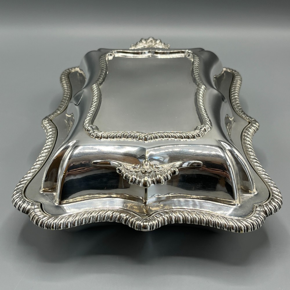 Quality Silver Plated Entree Dish by Hawksworth Eyre & Co View XIV