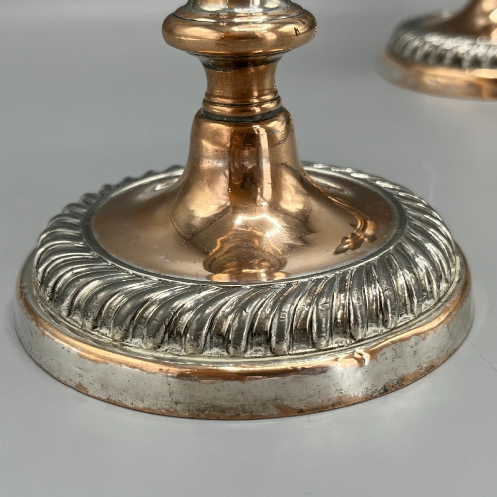 Pair Victorian Silver Plated Candlesticks View IX