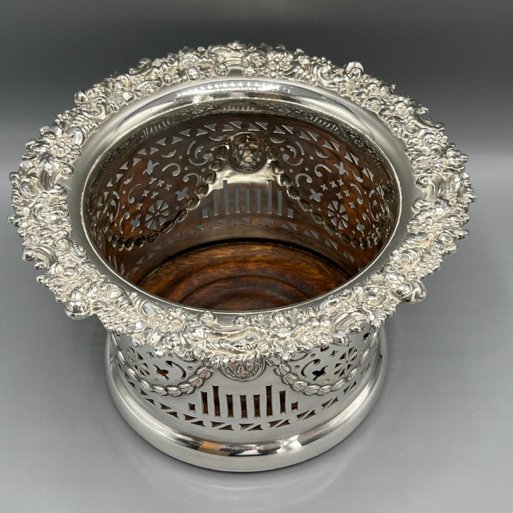 Victorian Silver Plated Bottle Holder Wine Coaster Syphon Stand View III